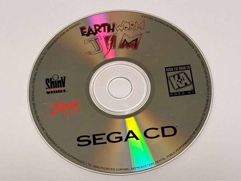 Earthworm Jim: Special Edition (Sega CD, 1995) Authentic Vintage Game Disc Only